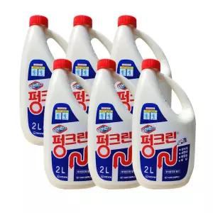 유한펑크린 2L 6개 배수구세정제 뚫어뻥유분용해제