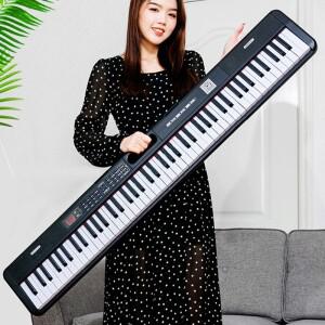 88키 전자 피아노 초보자용 듀얼 블루투스 오르간 성인  키보드 휴대용 악기