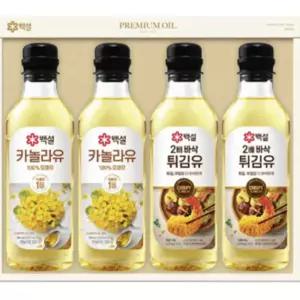 백설 식용유 설 골프 튀김 golf gift 프리미엄 23호 선물세트 5개 요리