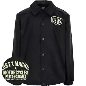 데우스 엑스마키나 블랙 하라주쿠 코치 자켓 D261MJK106 BLACK