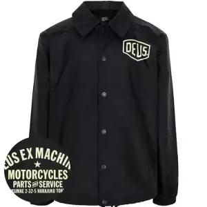 데우스 MUST IT_엑스마키나 블랙 하라주쿠 코치 자켓 D261MJK106 BLACK