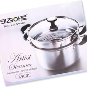 대형냄비 아티스트2단찜기24cm 만능 요리도구 키친아트 큰냄비 찜통