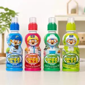 팔도 뽀로로 음료수 235ml 4종 혼합 24입 (밀크6 + 딸기6 + 사과6 + 샤인머스캣6)