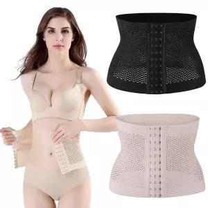 뱃살 슬림 시크릿 복대/3단계 조절 쿨링 메쉬 코르셋/복부 허리보호대 보정속옷/여성 다이어트 몸매 똥배