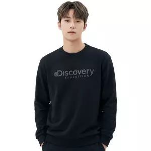 [디스커버리] 공용 뉴 로건 맨투맨 티셔츠 DXMT31044-BKS