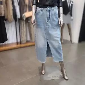 제시뉴욕 세이브존05 컷팅 앞트임 데님스커트 AEM5SZNSDS5980BU (46163962)