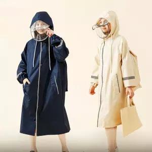여성 레인코트 EVA 코트형 우비 휴대용 우의 판초우의 레인 코트 여성 용 우의 우비 여자 판쵸 판초