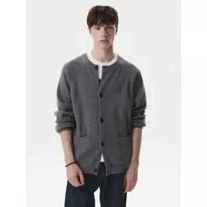 [후아유][AK수원점] [후아유] 공용 R-neck ribbed knit Cardigan (U) WHCKG1295U
