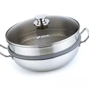 IKW46590A 일품 찜냄비2단36CM 찜기냄비 만두냄비 만두찌기 찜솥