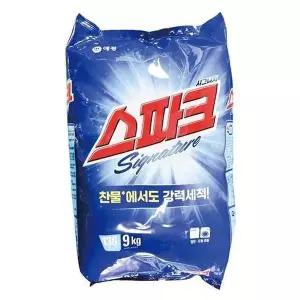 [엄지척]스파크 844FLC26 시그니처 세탁세제 9kg 가루세탁세제 대용량 드럼용 향기좋은세탁