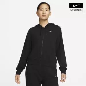 매장정품 NIKE 나이키 드라이 핏 원 여성 풀집 프렌치 테리 후디 FB5199-010 FB5199-010_WO 2054725