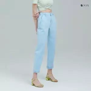 닉스 [NIX]여)저온스 워싱 원턱 테이퍼드 데님