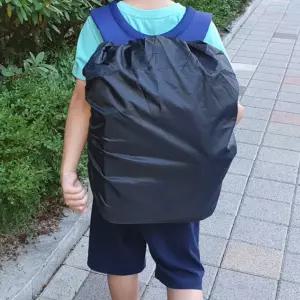 배낭 방수커버 45L 책가방 백팩 등산가방 레인커버 우천커버 블랙