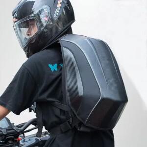 MX 모토크로스 탄소 섬유 풀 페이스 헬멧 가방, 방수 오토바이 하드 쉘 백팩, 모토 레이싱 K, 30L-48L