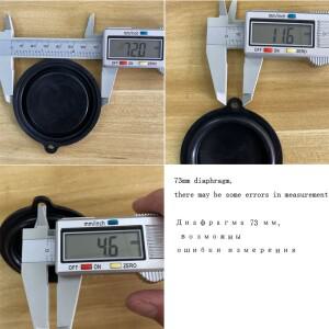 가스 온수기 압력 원 이어 다이어프램 액세서리, 물 연결 밸브 부품, OD 73mm, 5 개