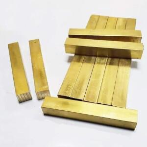 H59 황동 사각 막대 도구  얇은 솔리드 스틱 금속 블록  CNC 홈 DIY 큐브  5mm  35mm/40mm