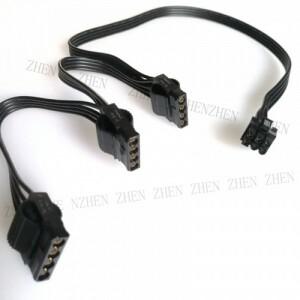 Y6P - 3 Molex IDE 4P 전원 케이블 (CORSAIR ATX PSU RM1000X  850X 모듈용)