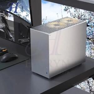 zzaw C2 플러스 컴퓨터 케이스  풀 사이즈 mATX 마더보드  파워 서플라이  3개 팬  롱 그래픽 카드  데스크