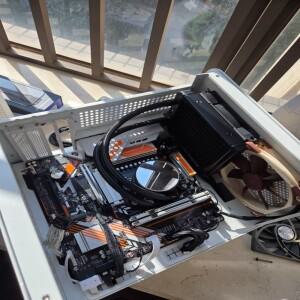 TK1 파노라마 MATX 케이스  쌍곡면 유리 지원  240mm AIO  GPU  PSU 데스크탑용