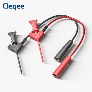 Cleqee P1511B  케이블  2mm 직경의 테일홀이 있는 듀폰 커넥터  전기 후크 포함