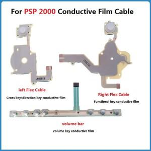 SONY호환호환 PSP 2000 플렉스 케이블 전도성 필름 왼쪽 및 오른쪽 볼륨 버튼 라인 조합 수리 액세서리