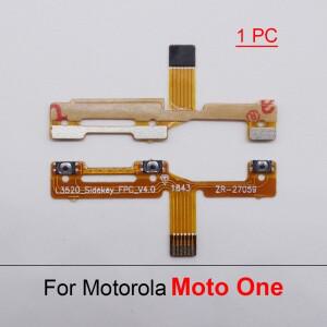 Motorola One XT1941용 전원 켜기 끄기 볼륨 측면 버튼 키 플렉스 케이블