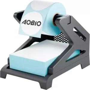 롤 및 팬폴드 라벨용 AOBIO 배송 홀더 검정 프린터용 액세서리 4x6인치 적합한 제품