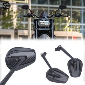 할리 스포스터 S RH1250s 나이트스터 RH975 CNC 모토 액세서리용 바이크 오토바이 사이드 리어뷰 카본 파이
