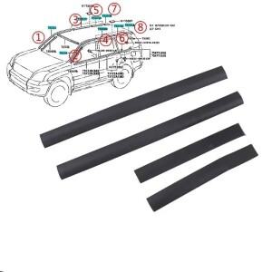 Lexus GX470 2003-2009 용 Toyota Land Cruiser Prado LC120 1pcs 자동차 몰딩 앞 유리 썬 루프 지붕 씰링