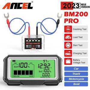 ANCEL LED 자동차 배터리 테스터 모니터, 헤드업 디스플레이, 상태 분석기, SOH SOC 충전 도구, BM200 프로