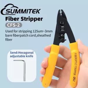SUMMITEK CFS-2 시리즈 2홀 정밀 광섬유 스트리퍼 플라이어 효율적인 광섬유 스트리핑 플라이어 도구 유지