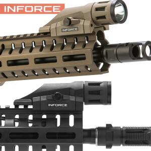전술용 INFORCE WML 스카울트 라이트 피카티니 레일 (AKTorch AR15 HK416 에어소프트 사냥용) 지속 점멸 모