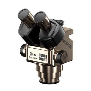 MECHANIC 7060T 단일 헤드 삼안 실체 현미경 7-60X 연속 줌 WF10X25 아이피스 0.45X 카메라 어댑터