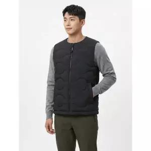 EIDER POP 남성 U넥 경량 패딩 베스트_BLACK 블랙 블랙