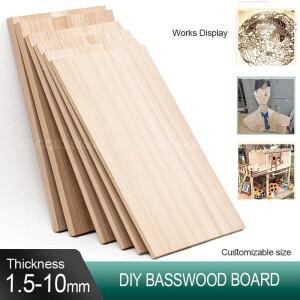 1-20개 베이스우드 보드 합판 두께 1.5mm 2mm 수제 DIY 학생용 건축 모델 디자인 재료 시트