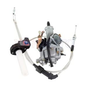 PZ30 30mm 기화기 가속 펌프 레이싱 200cc Keihin ABM IRBIS TTR 듀얼 스로틀 케이블 길이 131cm