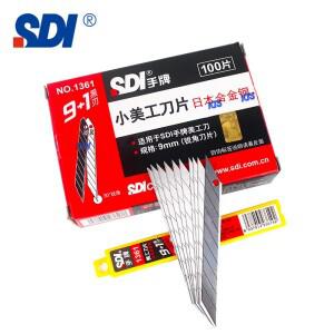 100pcs SDI 9mm 일본 SK2 스틸강 유틸리티 나이프 블레이드 30도 날카로운 각도 실버 면도날 종이 플라스틱