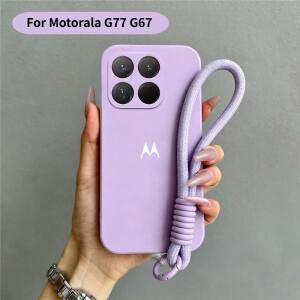 모토로라 엣지 70 60 50 퓨전 플러스 프로 울트라 네오 G77/67/86/56용  리퀴드 실리콘 폰 케이스 스트랩