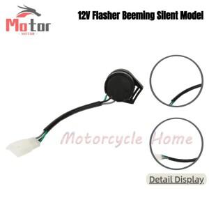 3선 12V 원형 바이크 오토바이 방향지시등 릴레이 GY6 50-250cc 스쿠터 모페드 ATV 3핀 호환