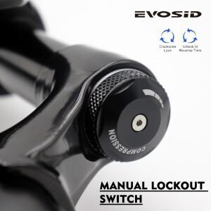 EVOSID 초경량 로드 바이크 에어 프론트 포크 700C 그래블 서스펜션 샤프트 12x100mm 쓰루 어드벤처/엔듀