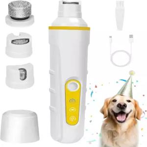 강화된 LED 조명을 갖춘 FURBONA 반려견 네일 그라인더 - 초소음 2단 USB-C 충전식 스마트 디스플레이