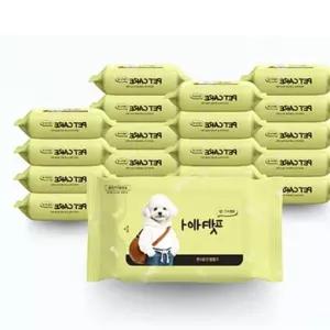 아이러브 펫케어 물티슈 20매 피톤치드 X20 크리너 강아지위생용품 B720F 고양이위생용품 눈물자국