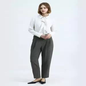 [데코][데코(DECO)] 투턱 슬랙스 팬츠 (택가격 359000원)