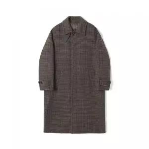 ADHOC 남녀공용 세미 오버 발마칸 코트 (DK-BROWN) (HBAHC90)