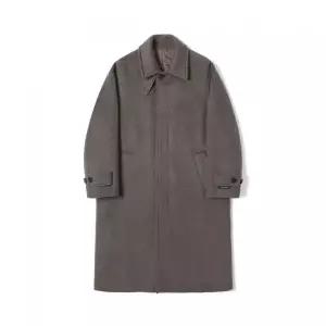 ADHOC 남녀공용 세미 오버 발마칸 코트 (BROWN) (HBAHC90)