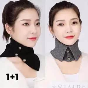 넥워머 버튼업 머플러 겨울 방한 목토시 단추워머 공갈 페이크 목폴라 아이스넥쿨러