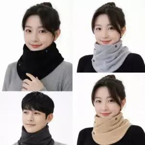 넥워머 남녀공용 이중 기모 워머 바람 원단 방한 아이스넥쿨러 넥밴드선풍기