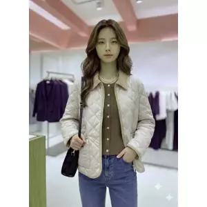 [롯데백화점]SOUP 다이아 퀼팅 코듀로이 배색 점퍼 (SCAPA81)