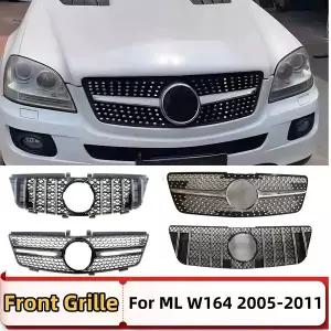 자동차 그릴망 튜닝 메르세데스 벤츠 호환 ML W164 2005-2011 ML300 ML350 ML500 ML550 GT 다이아몬드 스타