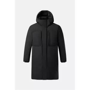 코오롱스포츠 KOLON SPORT 동절 남성 롱 후드 헤비 다운재킷 TLJDW25661BLK LE1222392